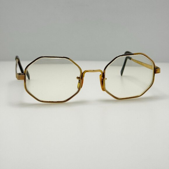 Victory Optical Eyeglasses Eye Glasses Frames 1/20 12KGF Gold 5 1/2 - Picture 1 of 7